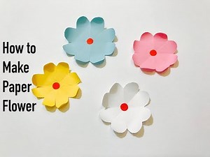 How to make simple paper flower : DIY : Craft