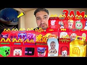 DO NOT OPEN ALL THE CURSED HAPPY MEALS AT 3 AM… (MINIONS, MINECRAFT, SHIN SONIC & MORE!)