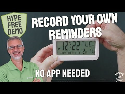 Talking Alarm Clock Medication Reminder - Close Look at Bovintex