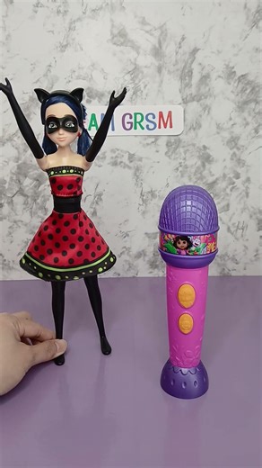 unique Dora microphone and transforming Miraculous doll