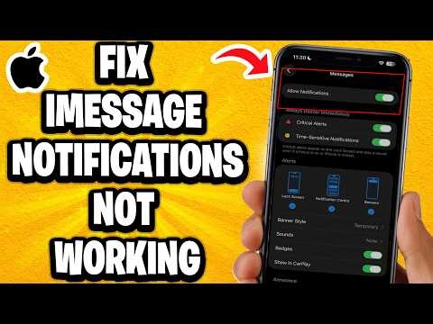 How To Fix iMessage Notifications Not Working