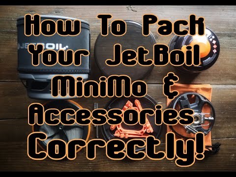 How to pack away you Jetboil MiniMo and accessories correctly…