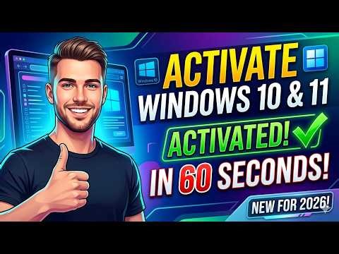 How to Activate Windows 10/11 for FREE in 60 Seconds! (2026 Guide) 🚀