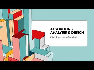 Algorithms 2022 Final Exam Solution