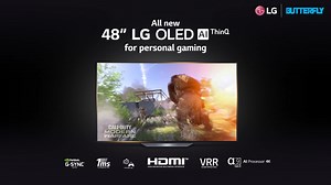 1.6K views · 151 reactions | Stay on the winning side with your personal gaming TV, LG 48" OLED AI ThinQ. All your games will be clearer and smoother with less stutter, lag and flicker. To explore more: https://butterfly.group/LG-48-Inch-OLED-TV | Butterfly Group | Facebook