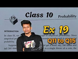 Ex 19 Probability Class 10 Q11 to Q15 Chapter 19 | RS Aggarwal |CBSE | Rajmith study