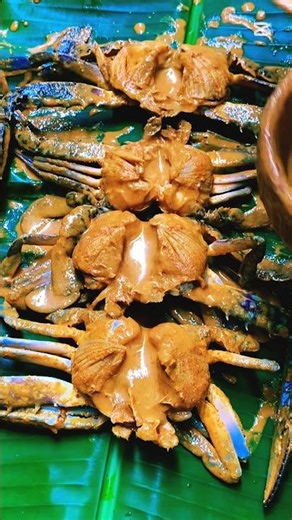 🔥 Giant Blue Leg Crabs Grilled on Wood Fire | Smoky Chilli & Milk Marinade Recipe #woodsmoked