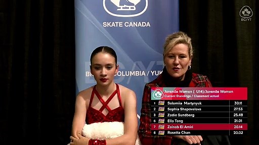 Juvenile Women U14 Free Program 2025 Skate Canada BC/YT Super Series Sectionals - Kraatz Arena