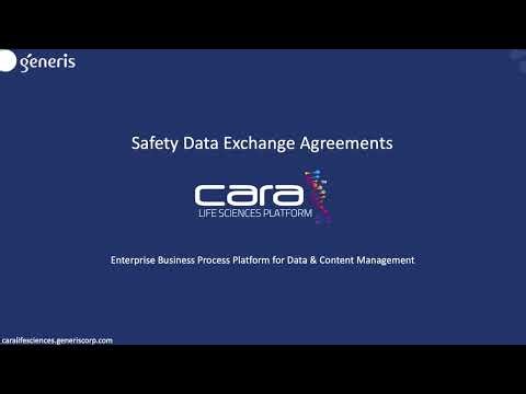 Manage Safety Data Exchange Agreements with the CARA Life Sciences Platform