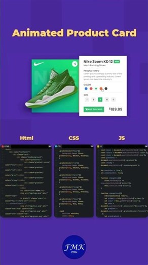 Animated Product Card | HTML | CSS | JavaScript