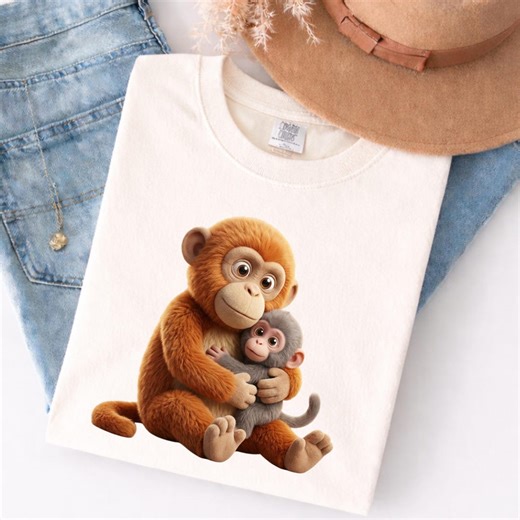 Monkey Punch Graphic Shirt, Baby Monkey Tee - Etsy