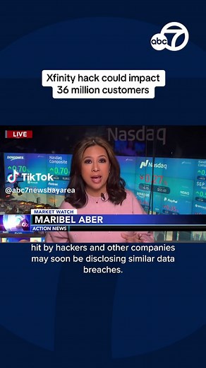 Hackers compromised a vulnerability in a third-party vendor that serviced @xfinity, which lead to customer information including usernames, passwords, names, contact information, last four digits of social security numbers, dates of birth, and/or security answers being stolen. Nearly 36 million people could be impacted by the hack. #hacker #hackers #xfinity #hack #customer #customers #info #information #security #data #databreach #comcast #citrix #news #fyp #foryoupage #abc7news