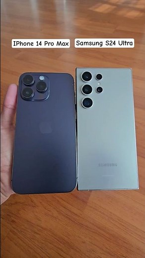 iPhone 14 Pro Max vs Samsung S24 Ultra 😱 Camera, Size & Speed Test – Ultimate Winner! #shorts #fyp