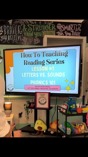 Lesson #1 in my “How to teach Reading” series for parents and teachers. Today we are talking about the difference between letters and sounds and how we teach kids to understand the 44 sounds in our English language! Join me! ##reading##literacy##phonics##parents