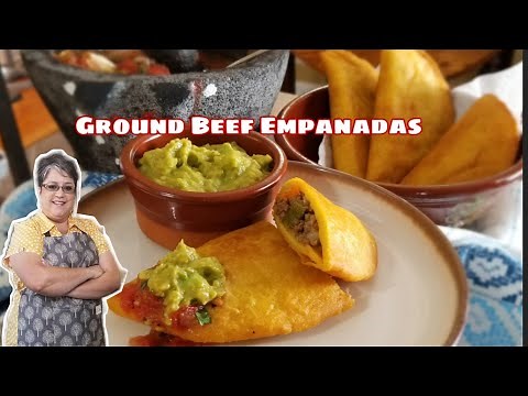 GROUND BEEF EMPANADAS with poblano peppers and cheese | Empanadas De Carne Molida ❤