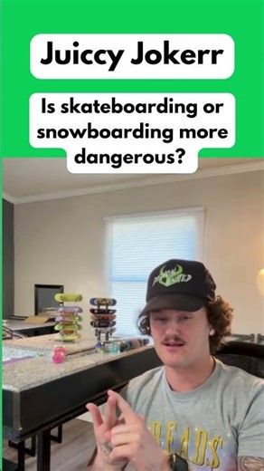 Is skateboarding or snowboarding more dangerous?