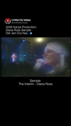 Prime Kanye production was different. 🔥#kanyewest #dianaross #nas