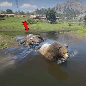 38K views · 152 reactions | Crocodile Attacks Wild Grizzly Bear | RP. Gaming | Facebook