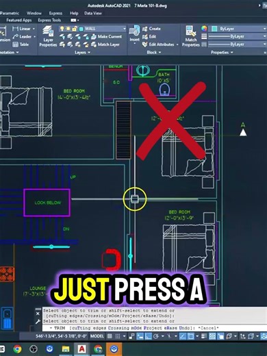 AutoCAD Trick: Create Auto-Opening Doors in Seconds 🚪⚡ | #autocad