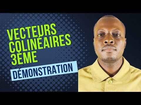 Proving that two vectors are collinear (3rd grade) # #maths #mathematics #vectors ##education