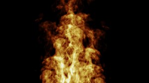 Download Big Fire Dynamic Background With Slow-Motion Loop for free