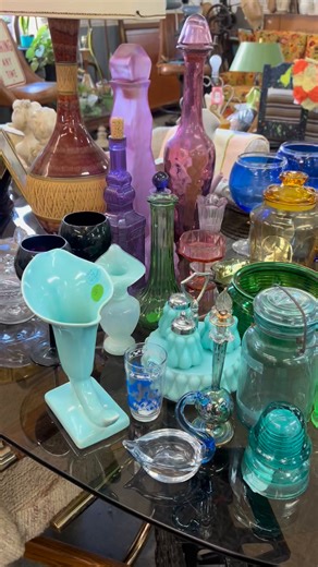 Allllll the glass 😍 | The Mothership Consignment & Thrift