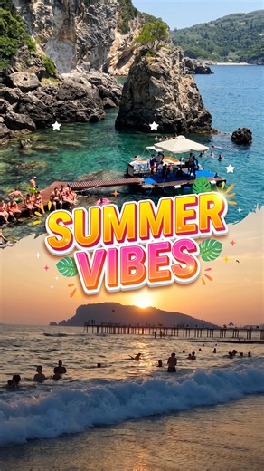 🌅 Day to Night Beach Vibes | Best Summer Spots! ✨ #summer #beachvibes