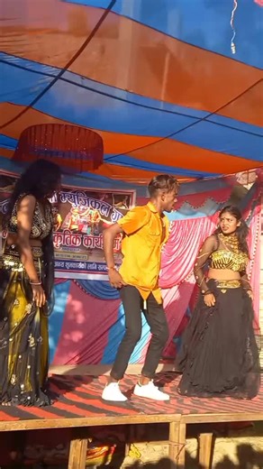 Traditional Indian Dance Performance on Outdoor Stage