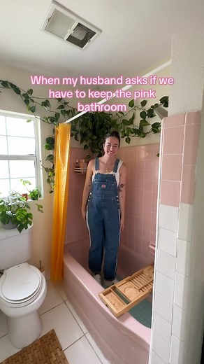 Mallory Morris on Instagram: "My Barbie bathroom and she’s staying  #pinktiles #barbie #barbiebathroom #pinkbathroom"