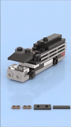 LEGO Microscale Prison Bus 🚓🚌 Tiny Transport Big Trouble 🚨🔒 #lego