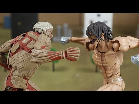 STOP MOTION 進撃の巨人 エレン VS ライナー eren vs reiner attack on titan