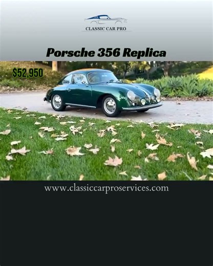 CLASSIC CAR PRO on Instagram: "JPS MOTORSPORTS | PORSCHE 356 COUPE REPLICA A beautifully built JPS Coupe with modern performance and comfort. Stunning paint, gorgeous interior, and rock-solid reliability. An absolute blast to drive — they don’t come much better than this. Highlights: • Built by JPS Motorsports – respected, high-quality 356 replica builder • Subaru 2.5L Boxer Engine – smooth, powerful, extremely reliable • 5-Speed Manual Transmission – perfect pairing for spirited driving • Cold 