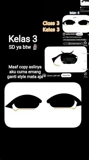 maaf aku cuma ganti style mata tapi ternyata ada yang make..