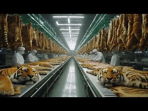 Inside Tiger Leather Factory Tour - From Tiger Skin to Luxury Products (Full Process)