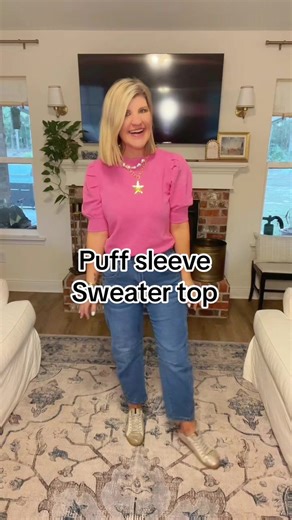 The classiest little sweater top! #sweatertop #puffsleeves @cicybell.shop