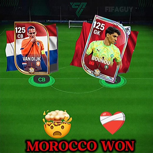 Morocco 🇲🇦 vs Netherlands🇳🇱 💀❤️‍🔥 #eafcmobile24 #eafc24 #eafifa #fifa #fifa22 #fifa23 #fcmobile24