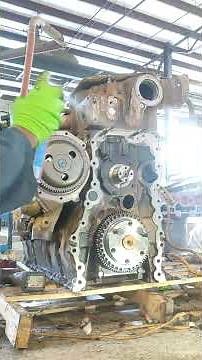 Engine front housing & gear train assemble cat c15 ( part 1 ) #mechanic #automobile #garage #truck