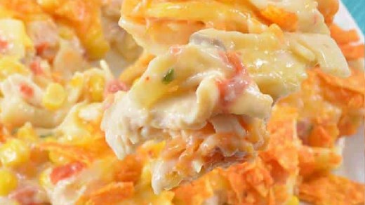 Doritos Cheesy Chicken Pasta Casserole