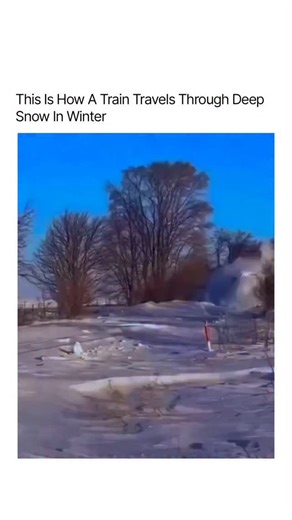 𝐇𝐈𝐒𝐓𝐎𝐑𝐘| 𝐈𝐍𝐅𝐎 | 𝐖𝐄𝐀𝐋𝐓𝐇 on Instagram: "This is how a train cuts through deep winter snow like it’s nothing.* With massive steel plows, heavy engines, and pure momentum, the train slices through snowbanks that would stop almost anything else on wheels. Each pass clears the tracks, breaks packed ice, and keeps entire regions moving — even during the harshest winter storms. This video is for educational purposes only. DM for credit/removal."
