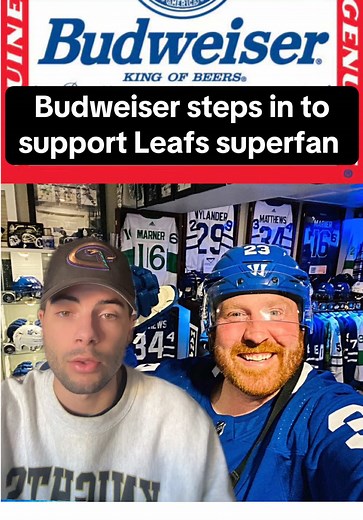 Budweiser Supports Leafs Superfan in Controversy