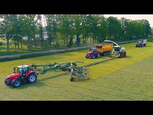 Grass Harvest all in one day! Claas Jaguar 990 / Massey Ferguson / USA Equipment / Vreba Dairy / 4K