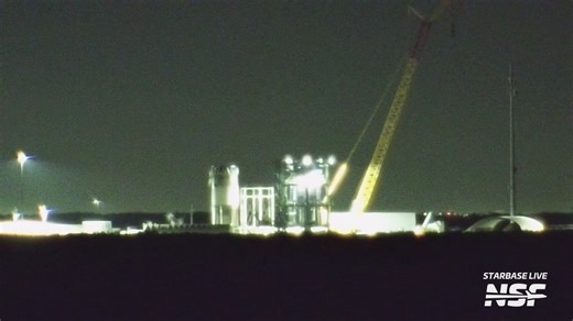 3.5K views · 108 reactions | Starship Test Tank B18.3 (the one with the new V3 hot stage design) officially began its testing campaign, with teams running a cryo test overnight. Thanks to our friends at @rocketranchtx for hosting this camera. | NASASpaceflight.com | Facebook