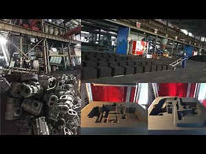 Automatic horizontal green sand molding machine complete video