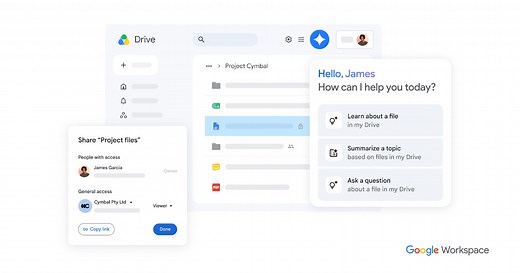 Google 雲端硬碟：線上分享檔案，安全存放在雲端 | Google Workspace
