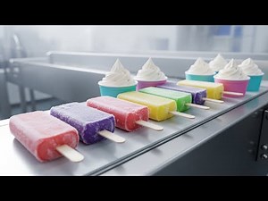 How Ice Cream Is Made ❄️ Inside the Fascinating Ice Cream Factory!