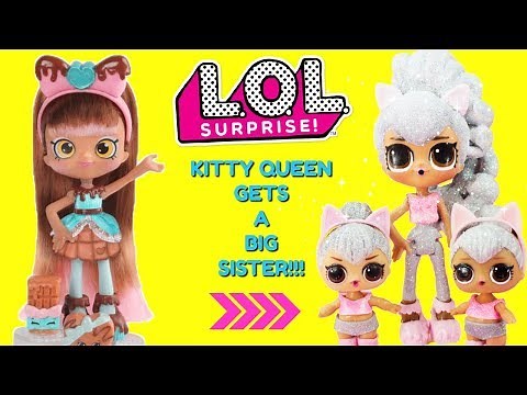 LOL SURPRISE Kitty Queen Gets A Big Sister DIY Shopkins Shoppie Doll Cocolette Custom Makeover