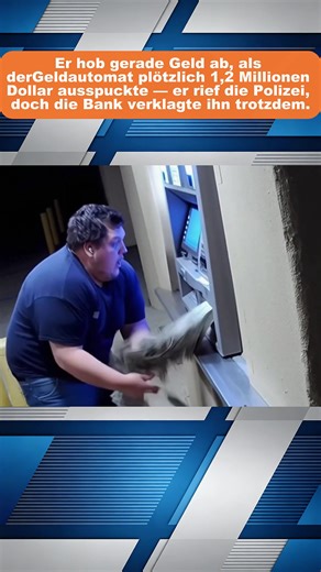 Plötzlicher Geldsegen am Geldautomaten!