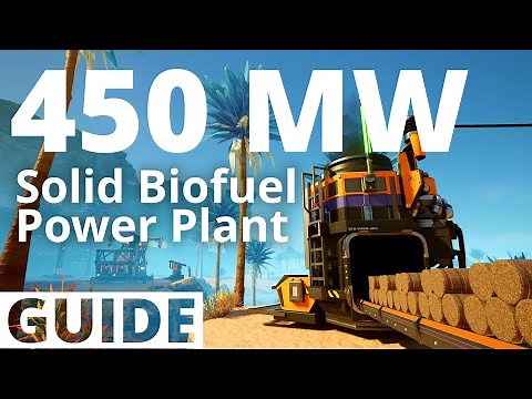 100% EFFICIENT 450 MW Solid Biofuel Power Plant Build Guide - Satisfactory 1.0