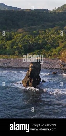 Late Afternoon Exploration of a Rocky Coastline in El Salvador Stock Video Footage - Alamy