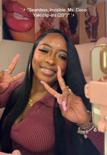 Wearing 2 packs of Ms. Coco Yaki clip-in human hair extensions (20 inches) and I’m obsessed 😍 Super invisible, seamless, and beginner-friendly. I showed the final look first, then did a quick, sped-up install — no salon needed. The clips are secure, the hair is soft, and it blends perfectly. Thank you @Mscoco Hair for collaborating with me 🤍 🛍️ Tap to shop #MsCocoHair #MsCocoExtensions #ClipInHumanHair #YakiClipIns #dealsforyoudays